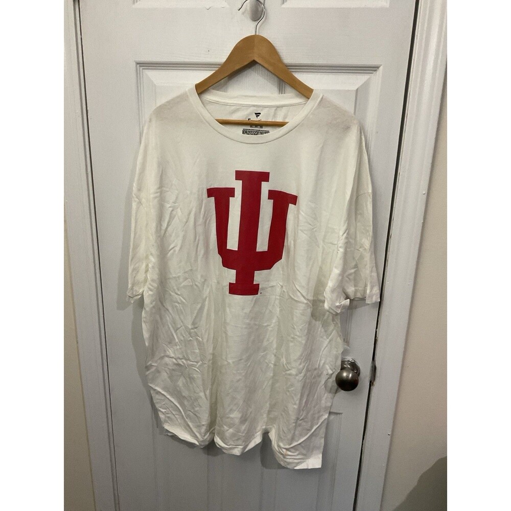 Fanatics Indiana Hoosiers Indiana Uni  IU Logo Shirt Men’s 3xl White/Red NWOT